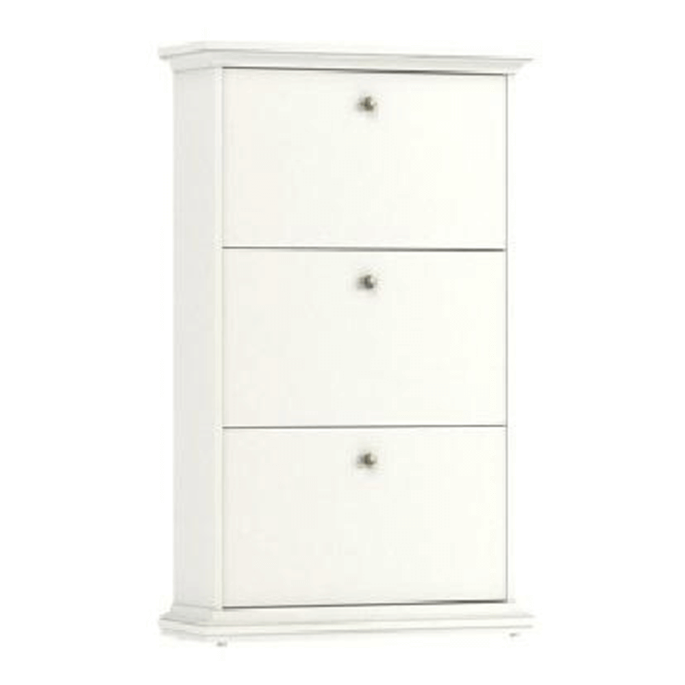 Pantofar NARNI, PAL înfoliat/MDF lăcuit, alb, 77.8x27.5x127.7 cm Kondela