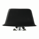 Scaun de bar THASSOS, piele eco neagră/crom, piele eco/crom, 37x38.5x64 cm Kondela