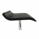 Scaun de bar THASSOS, piele eco neagră/crom, piele eco/crom, 37x38.5x64 cm Kondela
