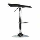 Scaun de bar THASSOS, piele eco neagră/crom, piele eco/crom, 37x38.5x64 cm Kondela