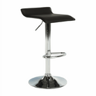 Scaun de bar THASSOS, piele eco neagră/crom, piele eco/crom, 37x38.5x64 cm Kondela