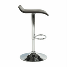 Scaun de bar THASSOS, piele eco neagră/crom, piele eco/crom, 37x38.5x64 cm Kondela