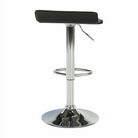 Scaun de bar THASSOS, piele eco neagră/crom, piele eco/crom, 37x38.5x64 cm Kondela