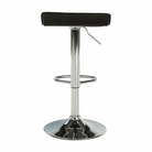 Scaun de bar THASSOS, piele eco neagră/crom, piele eco/crom, 37x38.5x64 cm Kondela