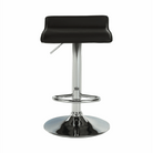 Scaun de bar THASSOS, piele eco neagră/crom, piele eco/crom, 37x38.5x64 cm Kondela