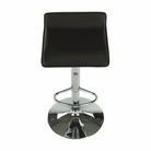 Scaun de bar THASSOS, piele eco neagră/crom, piele eco/crom, 37x38.5x64 cm Kondela