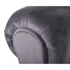Bancă LINDOS, catifea Velvet, gri/negru, catifea Velvet/lemn, 100x30x56 cm Kondela