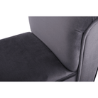Bancă LINDOS, catifea Velvet, gri/negru, catifea Velvet/lemn, 100x30x56 cm Kondela