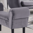 Bancă LINDOS, catifea Velvet, gri/negru, catifea Velvet/lemn, 100x30x56 cm Kondela