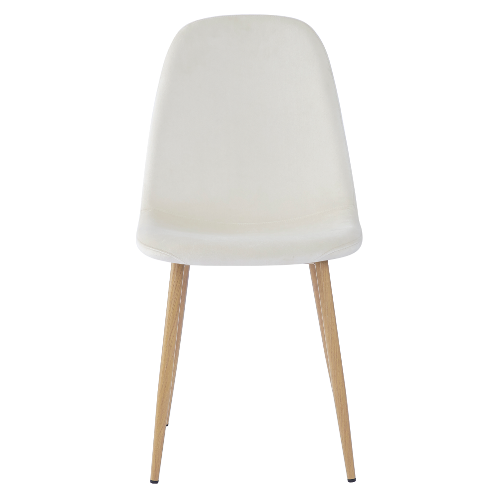 Scaun GUBBIO, bej Dulux/fag, 45x56x85 cm Kondela