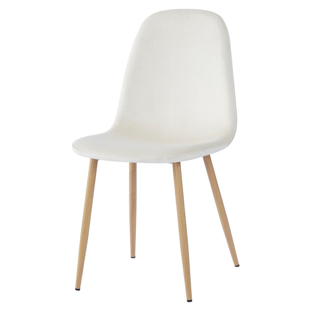 Scaun GUBBIO, bej Dulux/fag, 45x56x85 cm Kondela