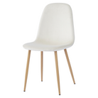 Scaun GUBBIO, bej Dulux/fag, 45x56x85 cm Kondela