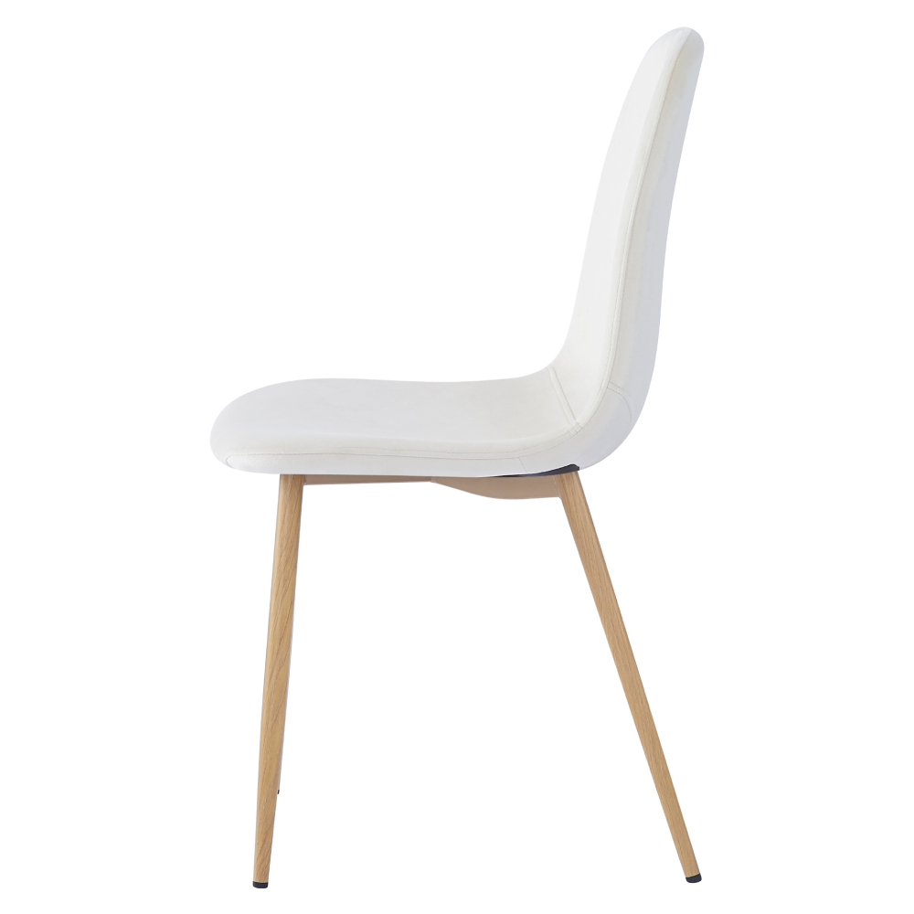 Scaun GUBBIO, bej Dulux/fag, 45x56x85 cm Kondela