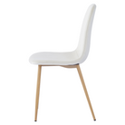 Scaun GUBBIO, bej Dulux/fag, 45x56x85 cm Kondela
