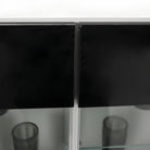 Mobilier living, alb/extra strălucire neagră HG, LEO Kondela