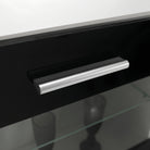 Mobilier living, alb/extra strălucire neagră HG, LEO Kondela