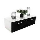 Mobilier living, alb/extra strălucire neagră HG, LEO Kondela