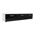 Mobilier living, alb/extra strălucire neagră HG, LEO Kondela