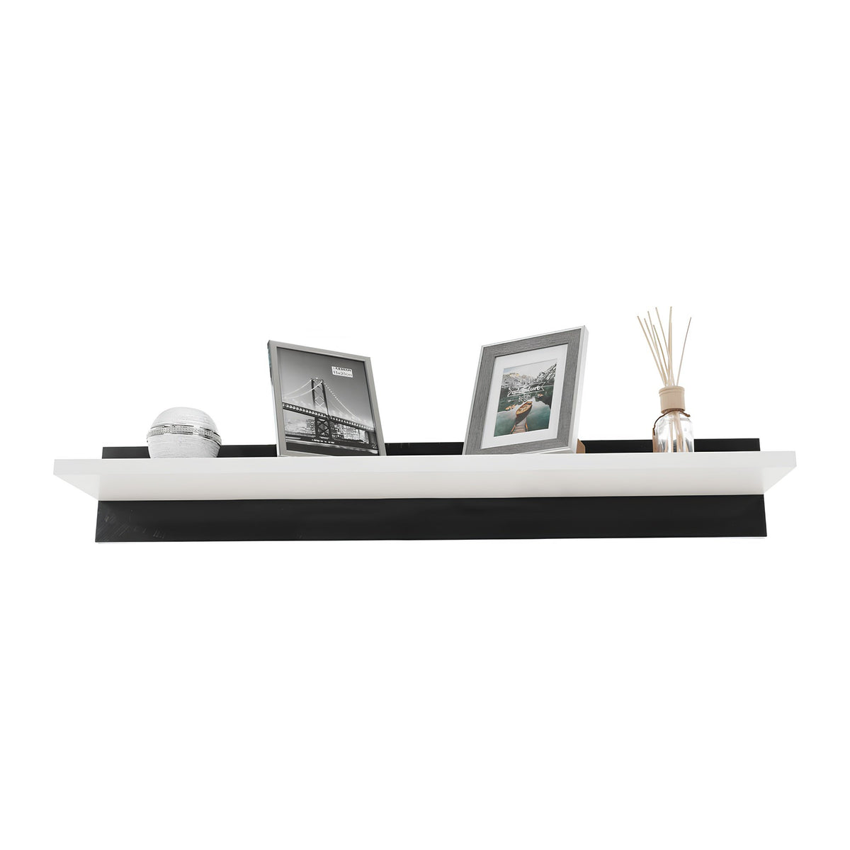 Mobilier living, alb/extra strălucire neagră HG, LEO Kondela