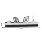 Mobilier living, alb/extra strălucire neagră HG, LEO Kondela