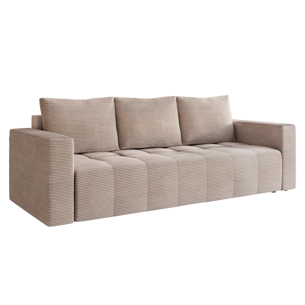 Canapea extensibilă VARESE, bej Taupe, 233x92x85 cm Kondela