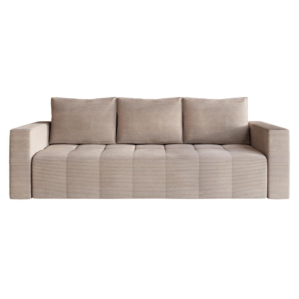 Canapea extensibilă VARESE, bej Taupe, 233x92x85 cm Kondela