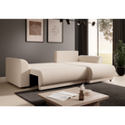 Set canapea universal VERONA, bej, 243x165x77 cm Kondela