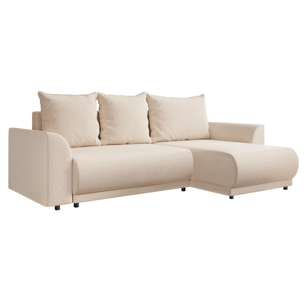 Set canapea universal VERONA, bej, 243x165x77 cm Kondela