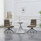 Scaun pivotant, bej/negru, 45x60x87 cm Kondela