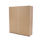 Dulap cu uși glisante LOW, stejar sonoma, cu oglindă, 180x215 cm Kondela