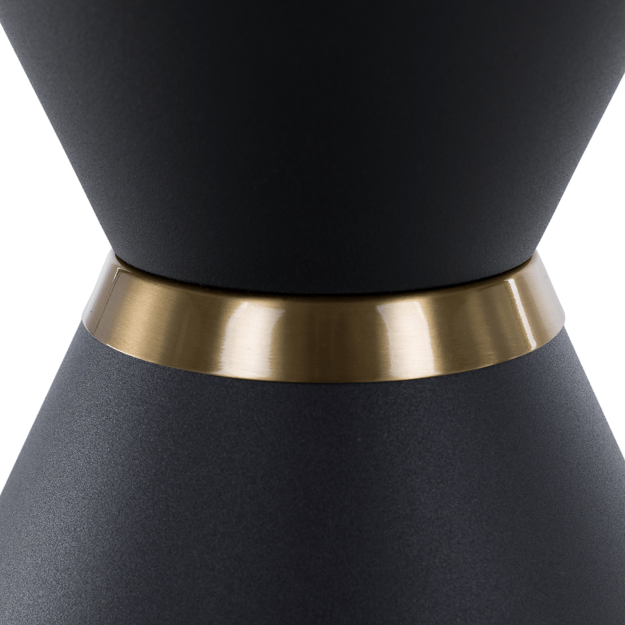 Măsuțe de cafea FANO, set de 2 bucăți, marmură/negru/auriu, metal Kondela