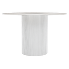 Masă de sufragerie MODICA TIP 1, marmură albă/MDF, diametru 120 cm Kondela