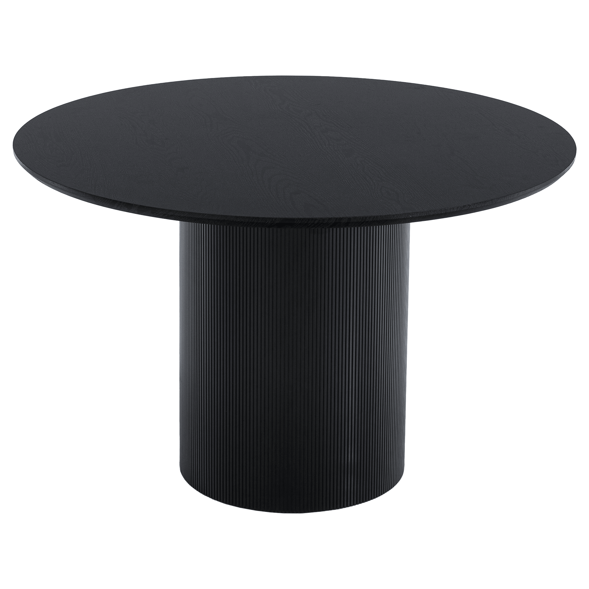 Masă de sufragerie MODICA TIP 2, neagră, diametru 120 cm Kondela