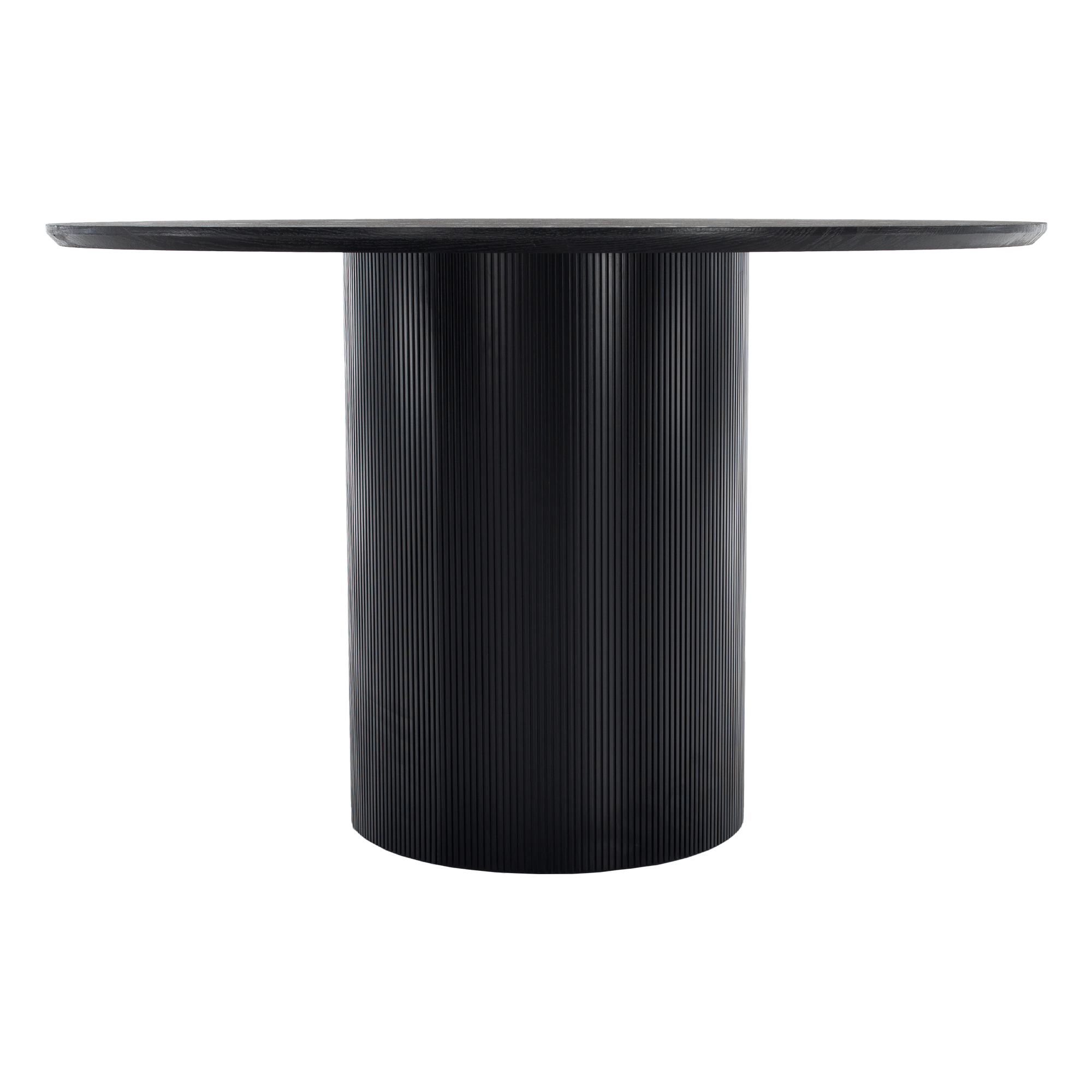 Masă de sufragerie MODICA TIP 2, neagră, diametru 120 cm Kondela