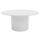 Măsuţă de cafea, marmură albă/MDF, diametru 80 cm, MAHIR TYP 1 Kondela