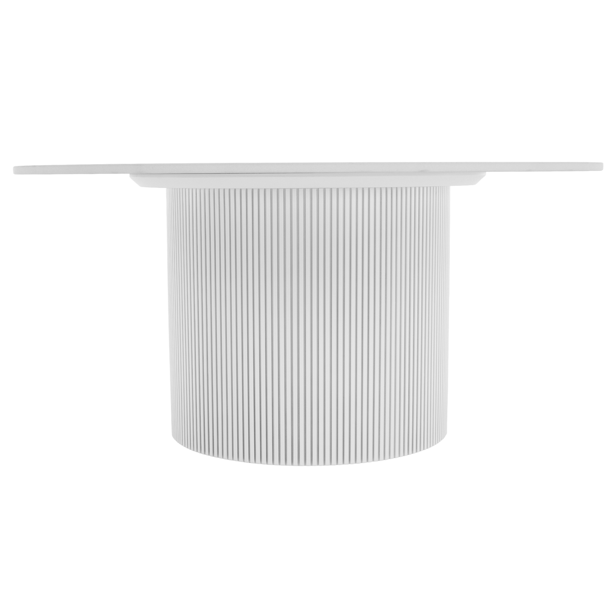 Măsuţă de cafea, marmură albă/MDF, diametru 80 cm, MAHIR TYP 1 Kondela