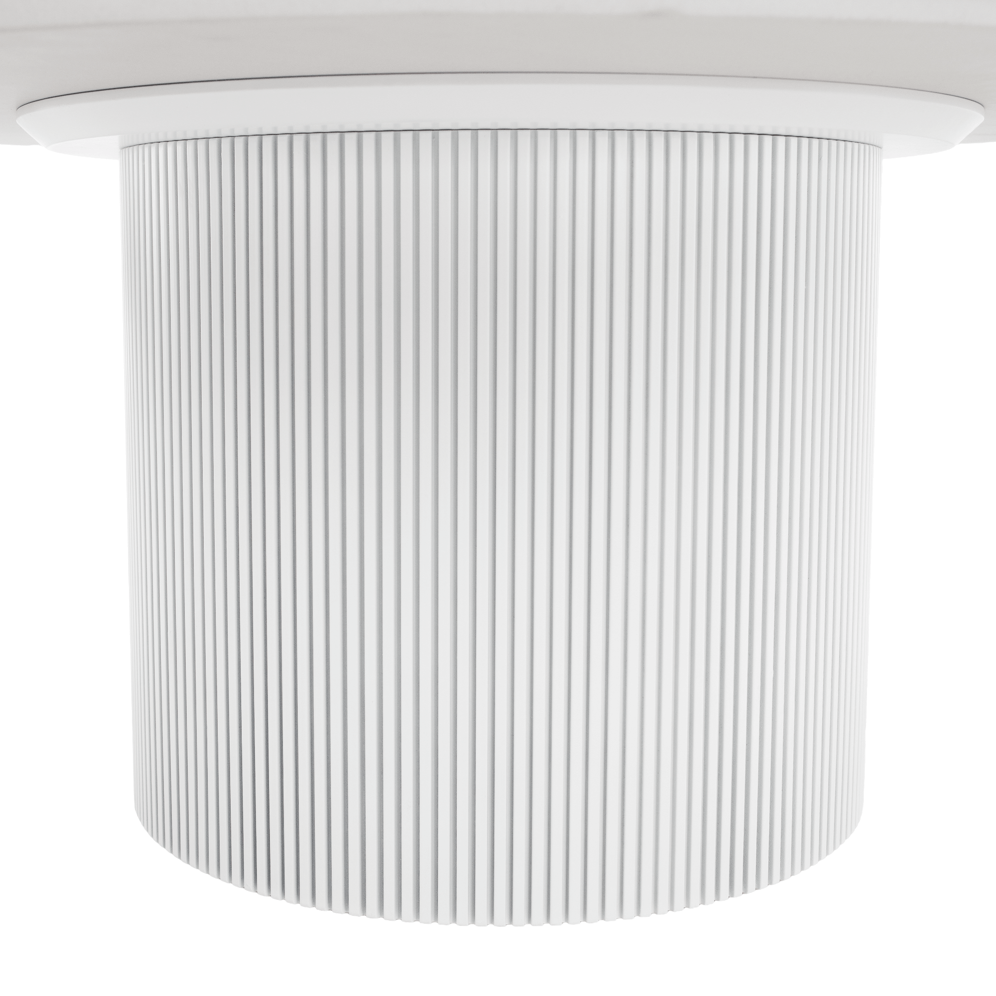 Măsuță de cafea MODICA TIP 1, marmură albă/MDF, diametru 80 cm Kondela