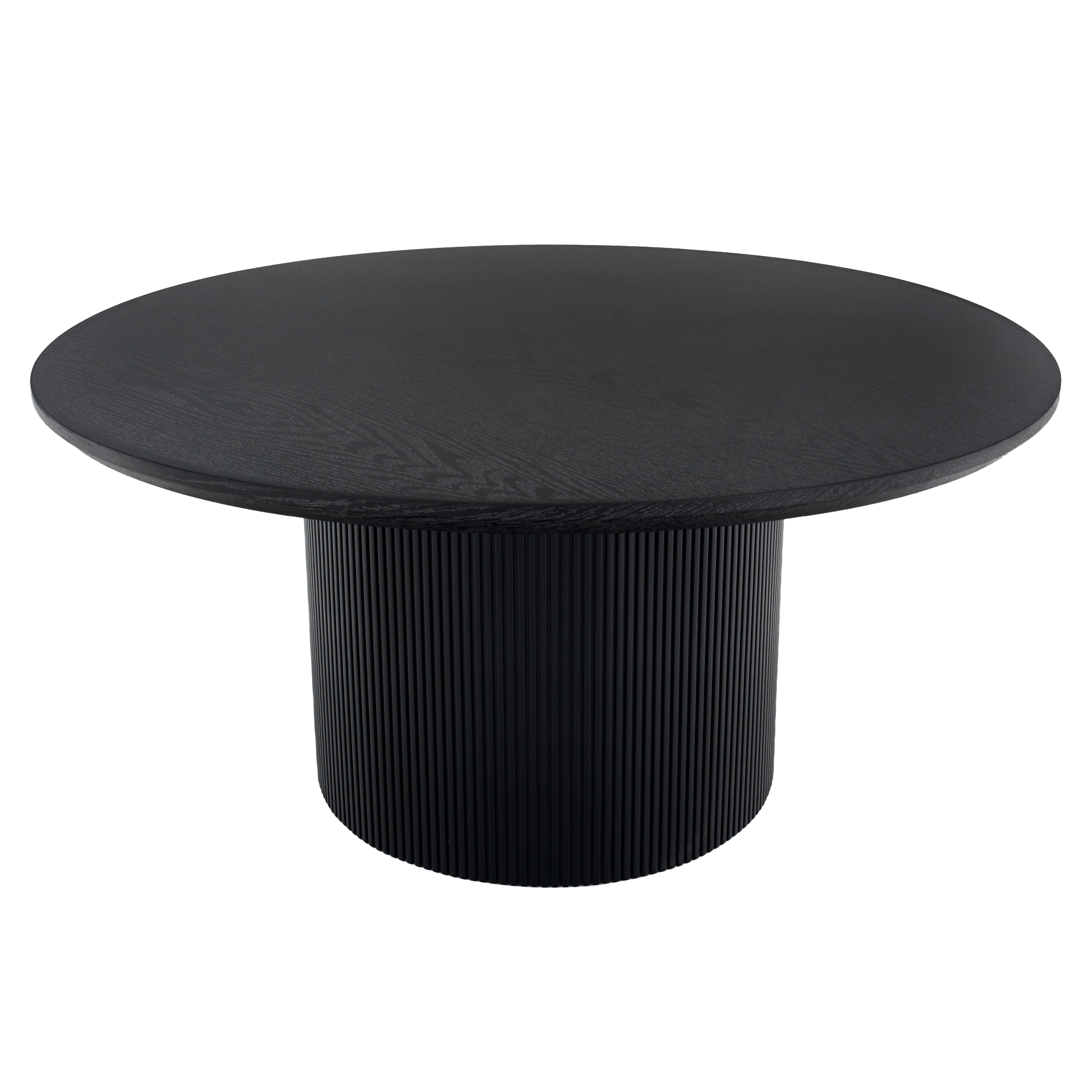 Măsuță de cafea MODICA TIP 2, neagră, diametru 80 cm Kondela