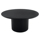 Măsuţă de cafea, negru, diametru 80 cm, MAHIR TYP 2 Kondela