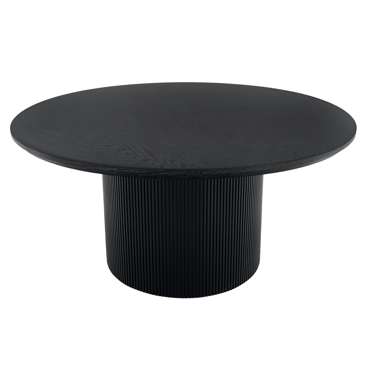 Măsuţă de cafea, negru, diametru 80 cm, MAHIR TYP 2 Kondela