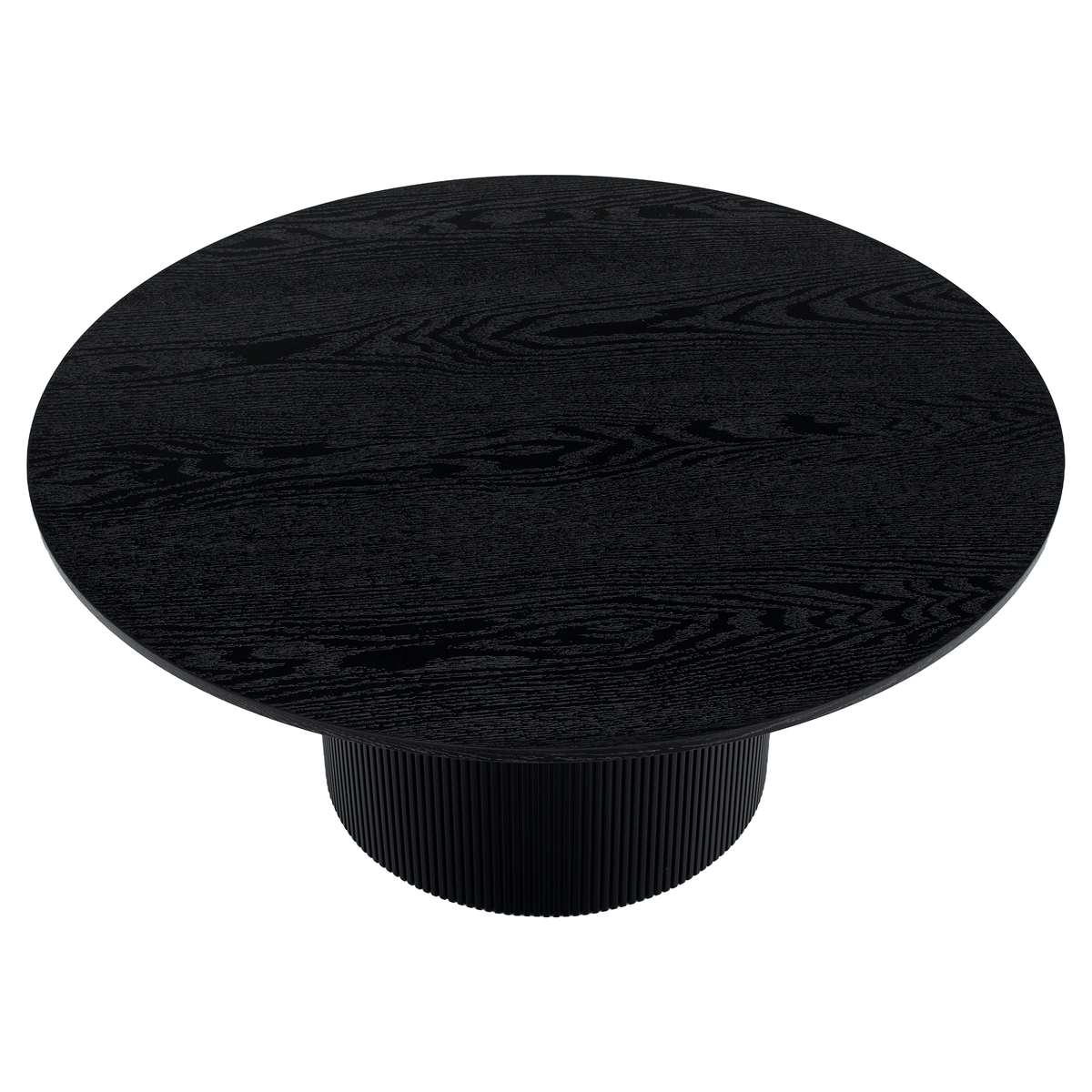 Măsuţă de cafea, negru, diametru 80 cm, MAHIR TYP 2 Kondela