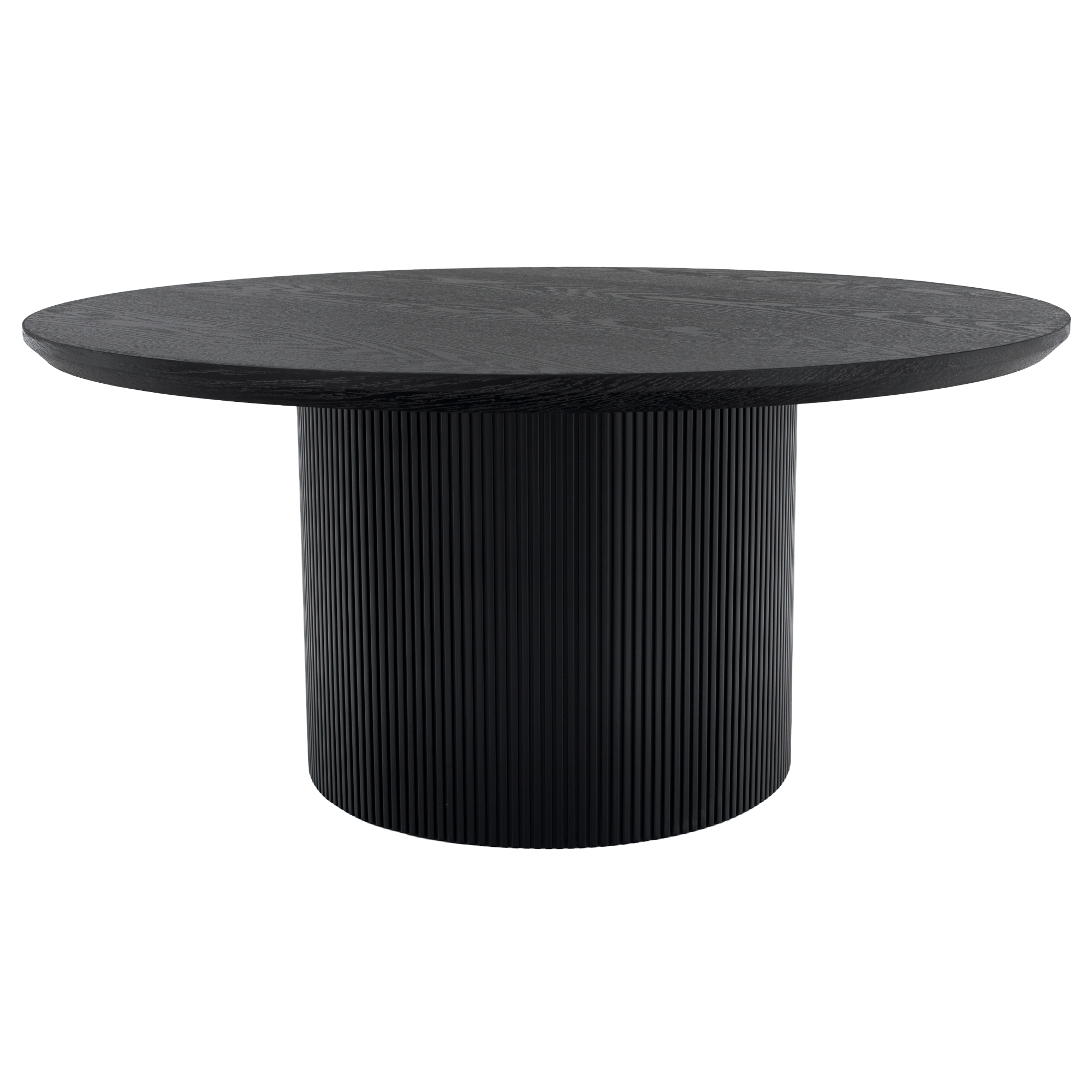 Măsuță de cafea MODICA TIP 2, neagră, diametru 80 cm Kondela