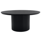 Măsuţă de cafea, negru, diametru 80 cm, MAHIR TYP 2 Kondela