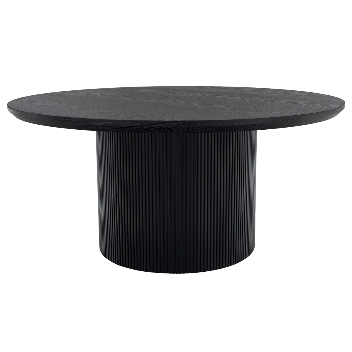 Măsuţă de cafea, negru, diametru 80 cm, MAHIR TYP 2 Kondela