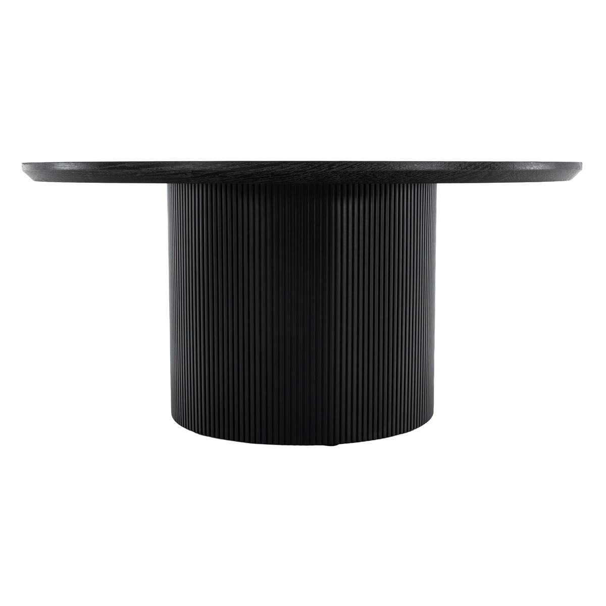 Măsuţă de cafea, negru, diametru 80 cm, MAHIR TYP 2 Kondela