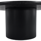 Măsuţă de cafea, negru, diametru 80 cm, MAHIR TYP 2 Kondela