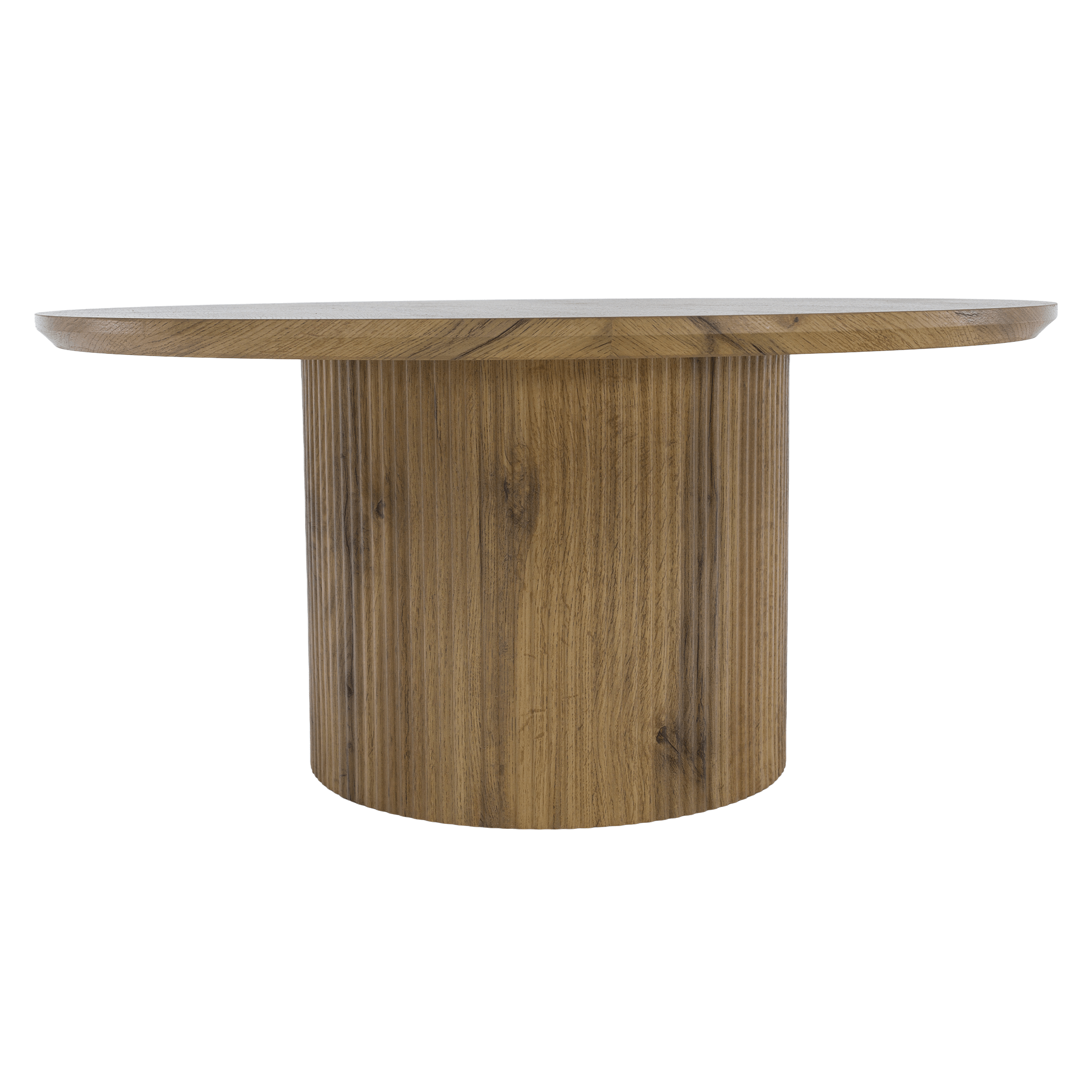 Măsuță de cafea MODICA TIP 2, stejar, diametru 80 cm Kondela
