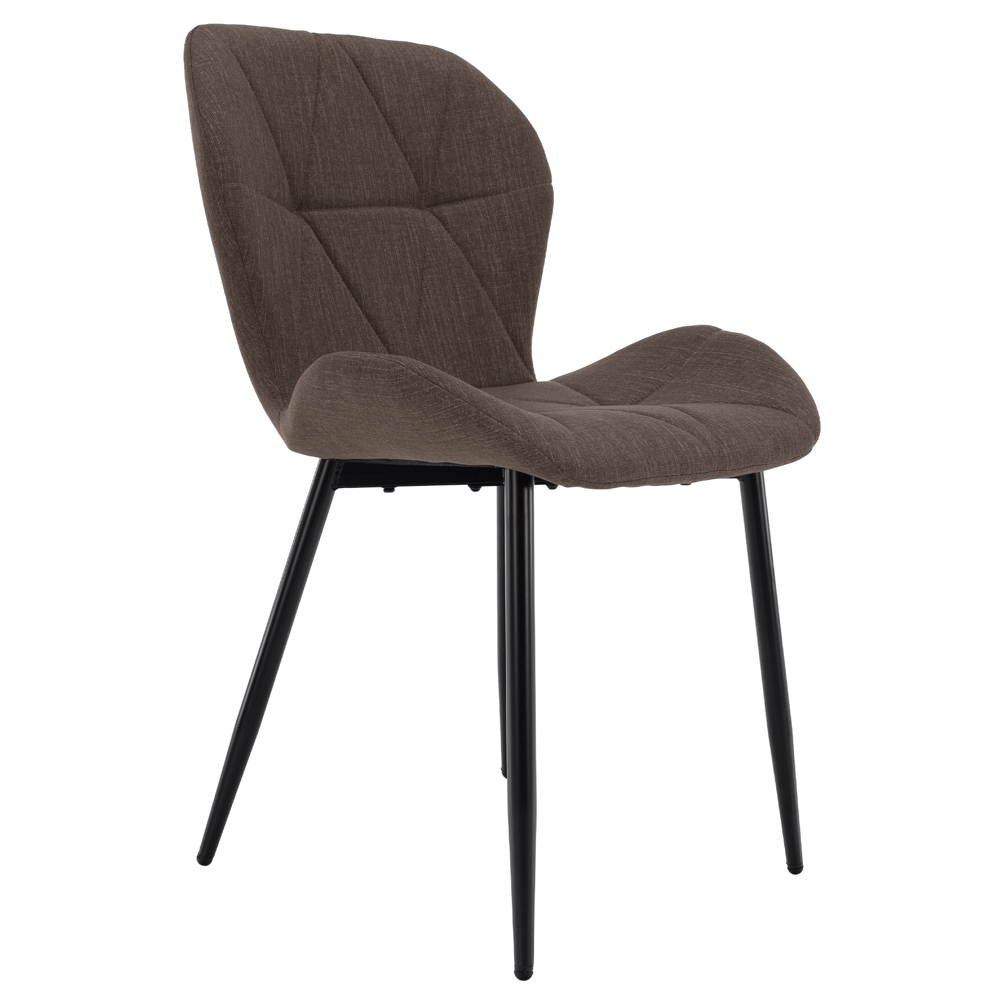 Scaun dining JACA TIP 2, maro/negru, 51x52.5x84 cm Kondela