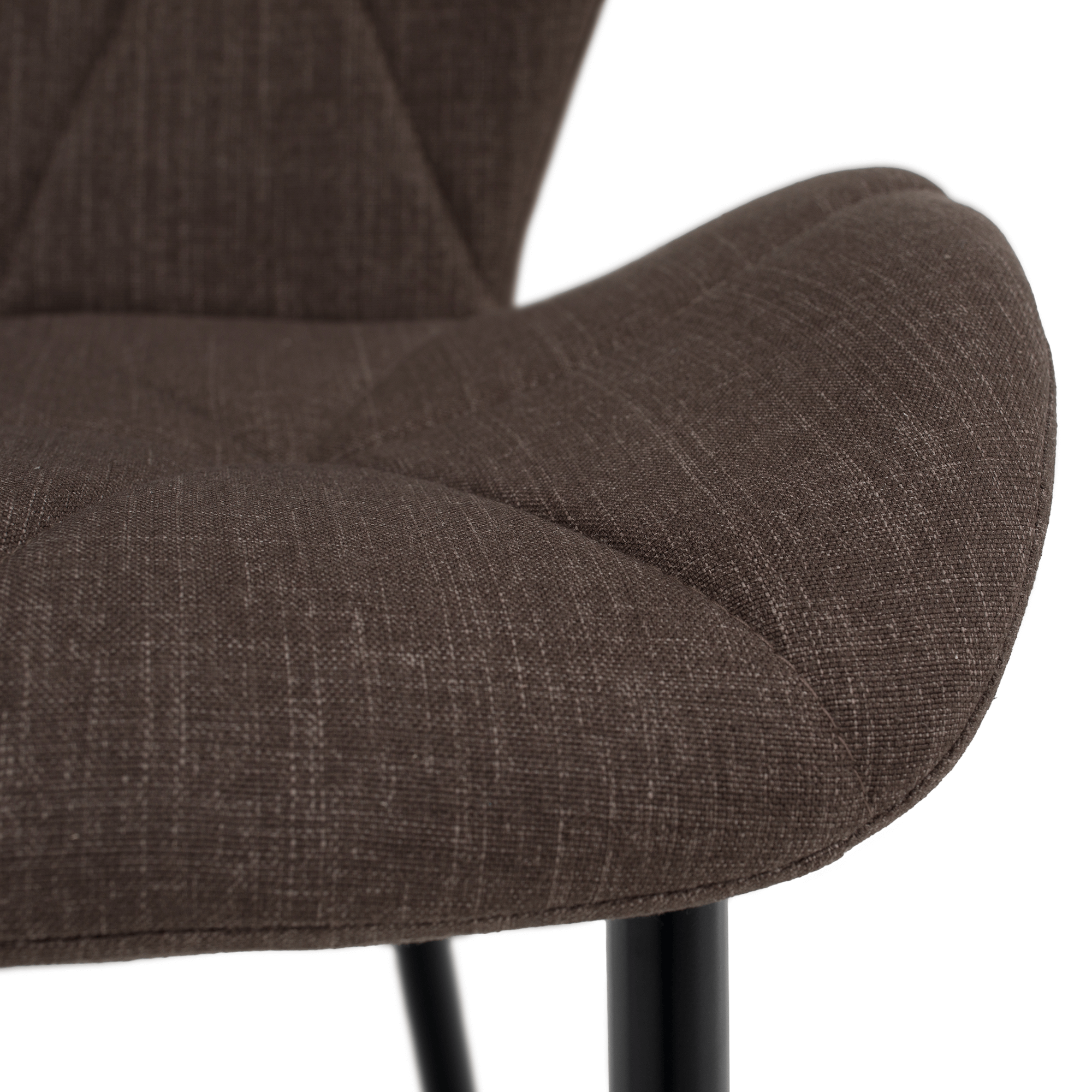 Scaun dining JACA TIP 2, maro/negru, 51x52.5x84 cm Kondela