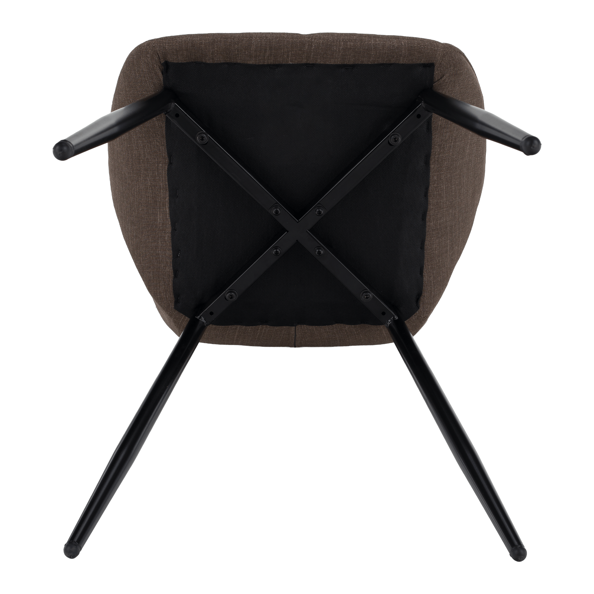 Scaun dining JACA TIP 2, maro/negru, 51x52.5x84 cm Kondela